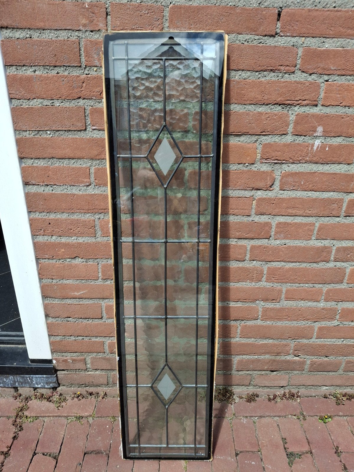 Nieuw glas in lood raam, 231x1008mm, 20mm diep, Doe-het-zelf en Verbouw, Glas en Ramen, Ophalen, Gevelraam of Ruit, Minder dan 80 cm