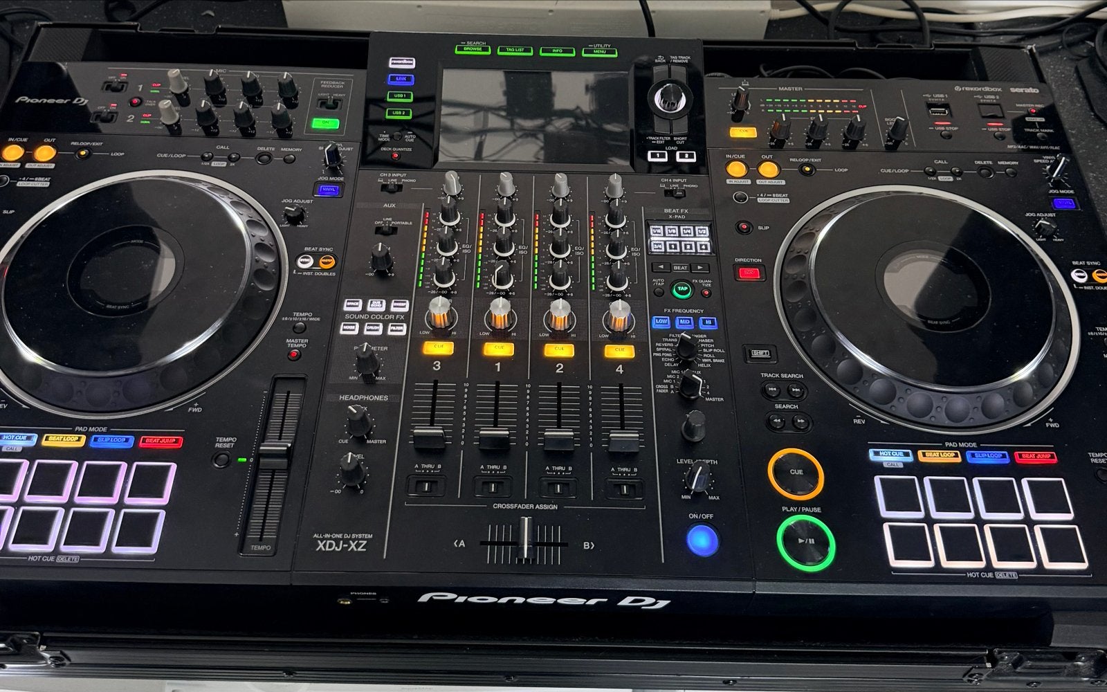 Pioneer DJ XDJ-XZ met ODY USA flightcase, Ophalen, Zo goed als nieuw, Dj-set, Pioneer