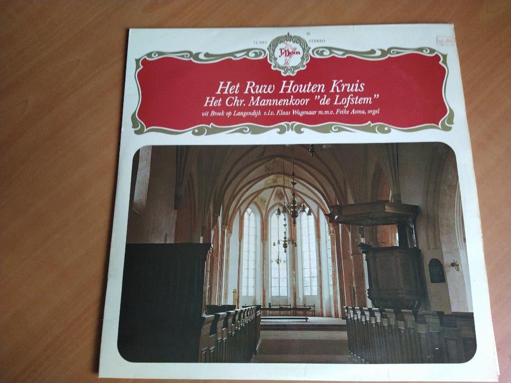 LP Het Ruw Houten Kruis. Het Chr. Mannenkoor De Lofstem, Cd's en Dvd's, Gebruikt, Overige typen, Ophalen of Verzenden, 12 inch