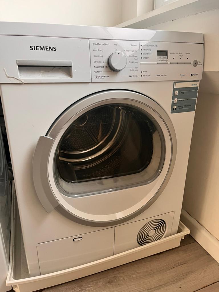 Siemens wasdroger, Witgoed en Apparatuur, Ophalen, 6 tot 8 kg, Gebruikt, 85 tot 90 cm
