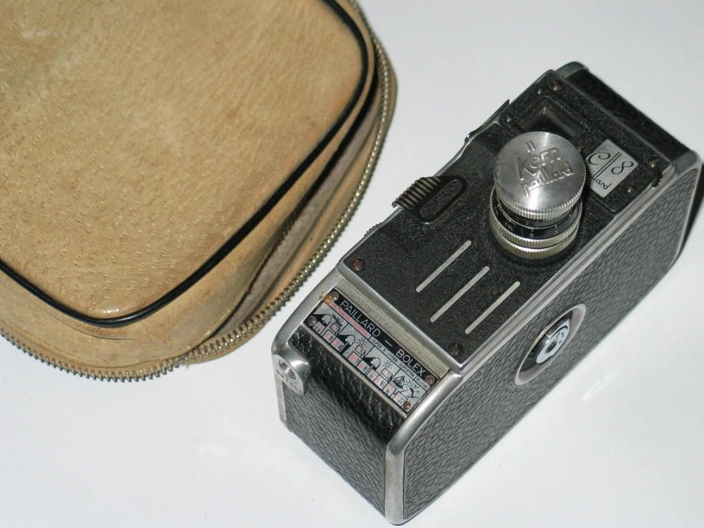 Paillard-Bolex C8 8mm Filmcamera WERKEND + Kern-Yvar lens, Ophalen, 8mm, Camera
