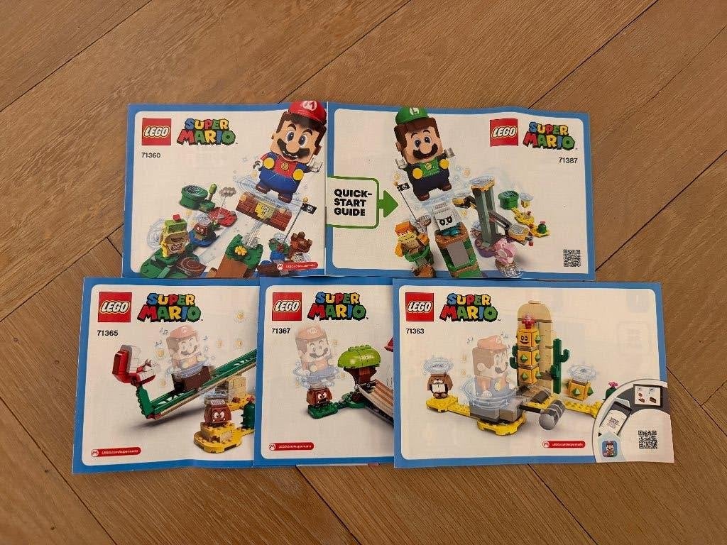 Lego Super Mario Luigi 5 sets bouwsets als nieuw, Lego, Ophalen of Verzenden, Zo goed als nieuw, Complete set