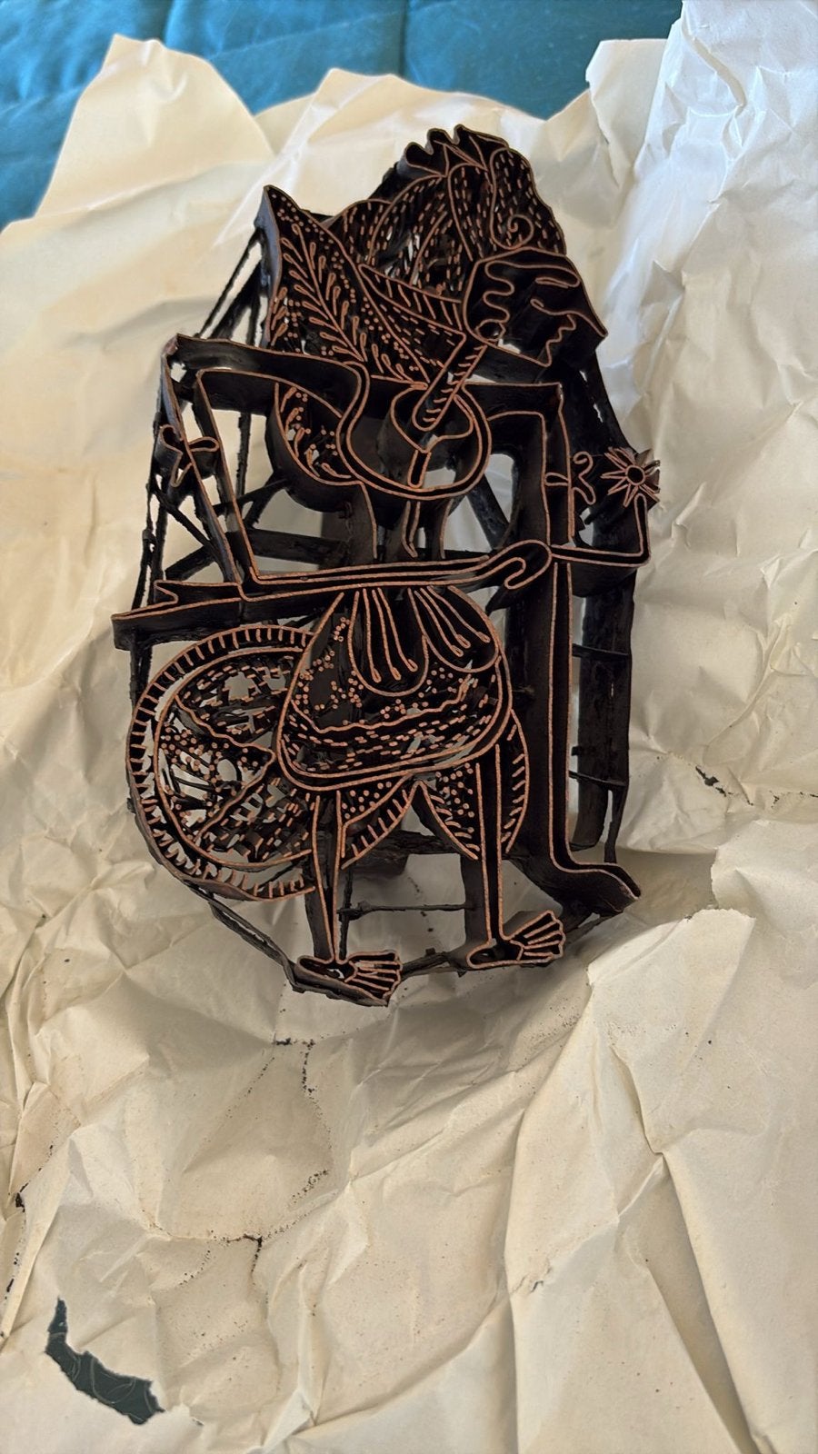 Antieke Indonesische Batik Stempel (Cap) - Handgemaakt, Ophalen of Verzenden, Gebruikt