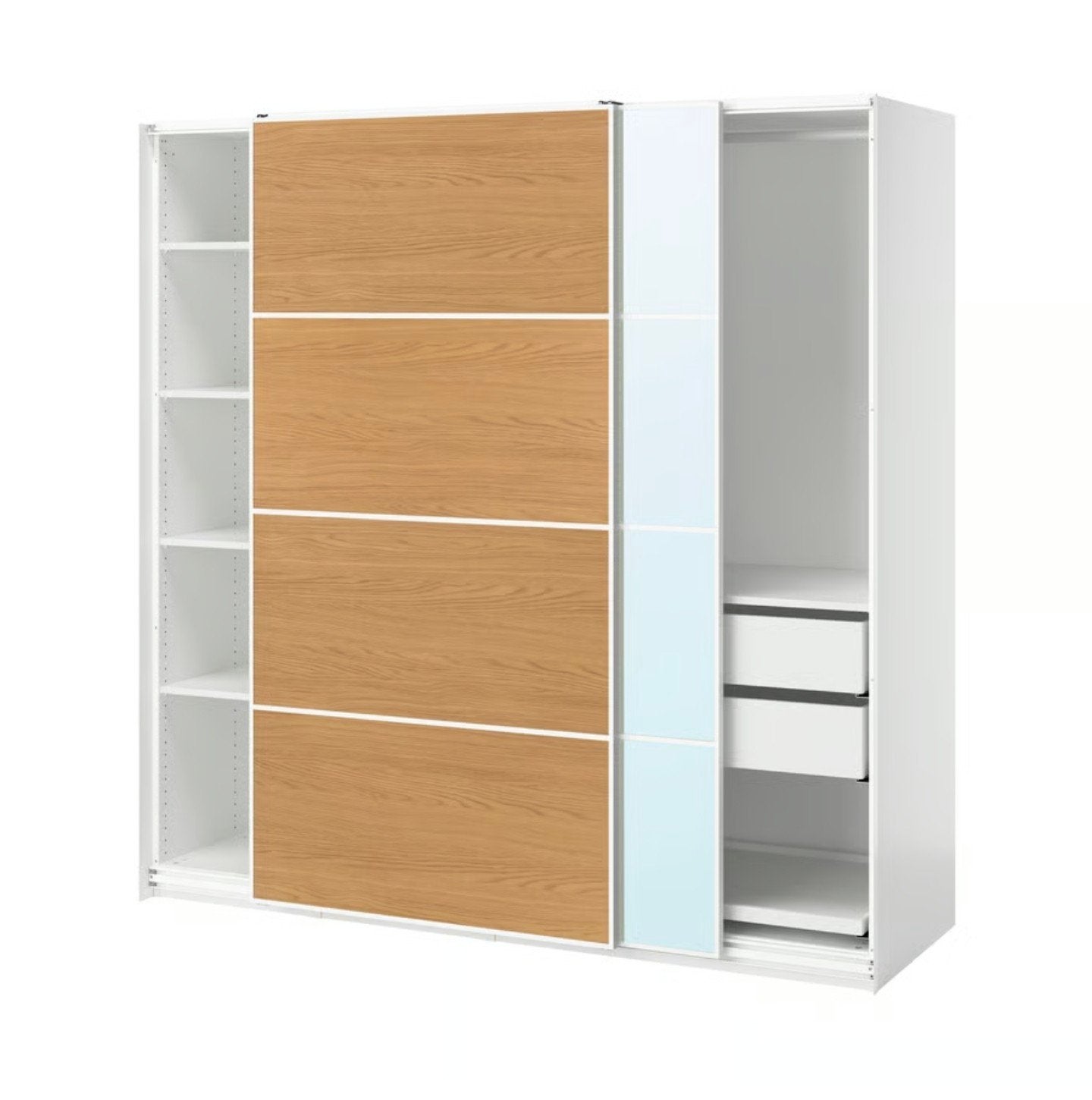 IKEA PAX Kledingkast met schuifdeuren, Met deur(en), Gebruikt, 150 tot 200 cm, Ophalen of Verzenden