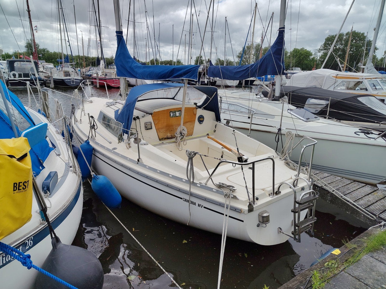 Jeanneau Sangria 1982 - Compacte zeilboot met recente motor, Ophalen, Gebruikt, Binnenboordmotor, Jeanneau