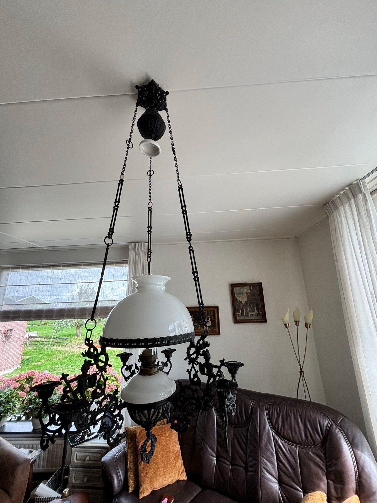 olielamp en decoratieve details, Ophalen of Verzenden