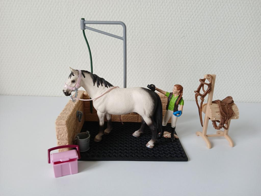 Schleich paardenwasplaats, Ophalen of Verzenden, Zo goed als nieuw