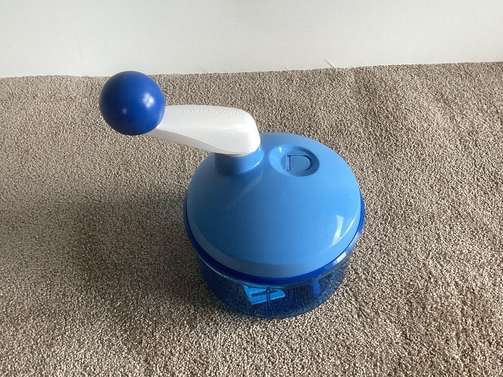Tupperware Quickchef, Huis en Inrichting, Keuken | Tupperware, Ophalen of Verzenden, Zo goed als nieuw, Blauw, Overige typen