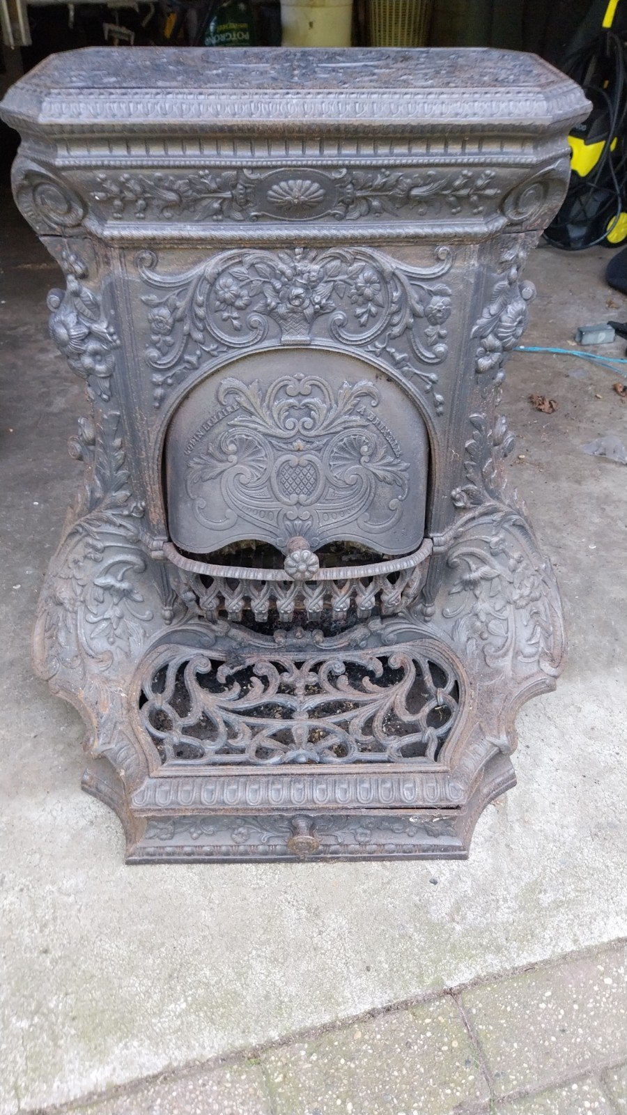 Godin de lamaire kachel uit de tijd van koning Willem lll, Ophalen of Verzenden, Gebruikt, Hout, Houtkachel