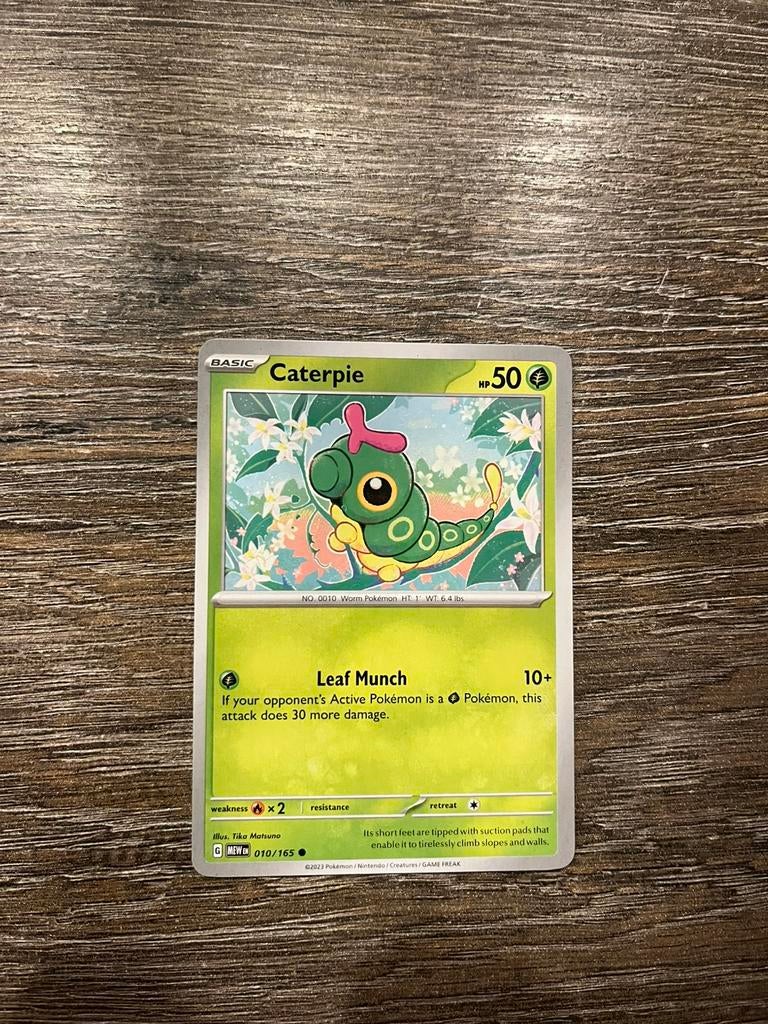Caterpie MEW 010/165, Ophalen of Verzenden, Zo goed als nieuw