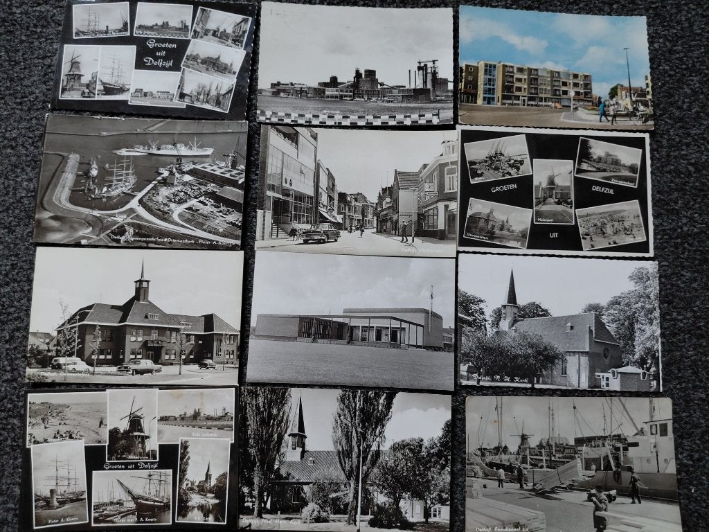 Naoorlogse ansichten Delfzijl, Ophalen of Verzenden, 1960 tot 1980, Gelopen, Groningen