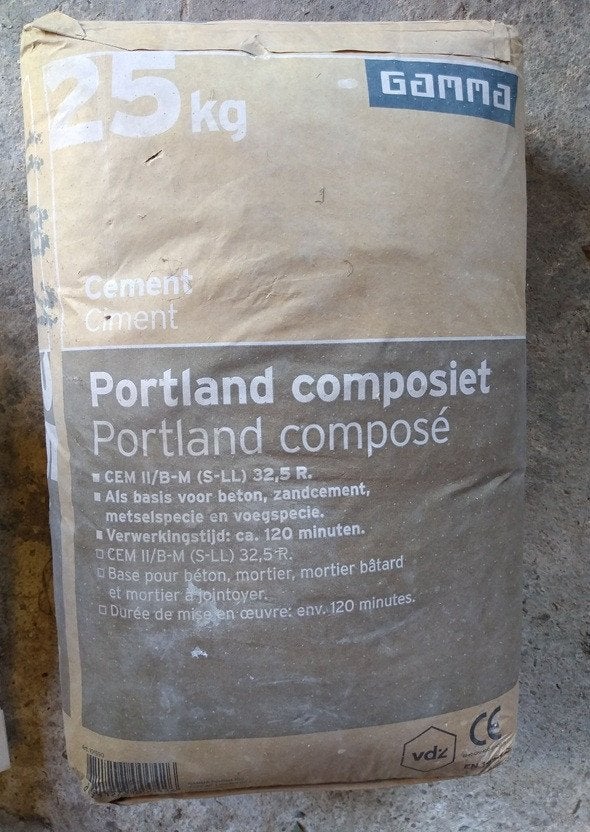 Portlandcement Zak 25 kg, Ophalen, Nieuw
