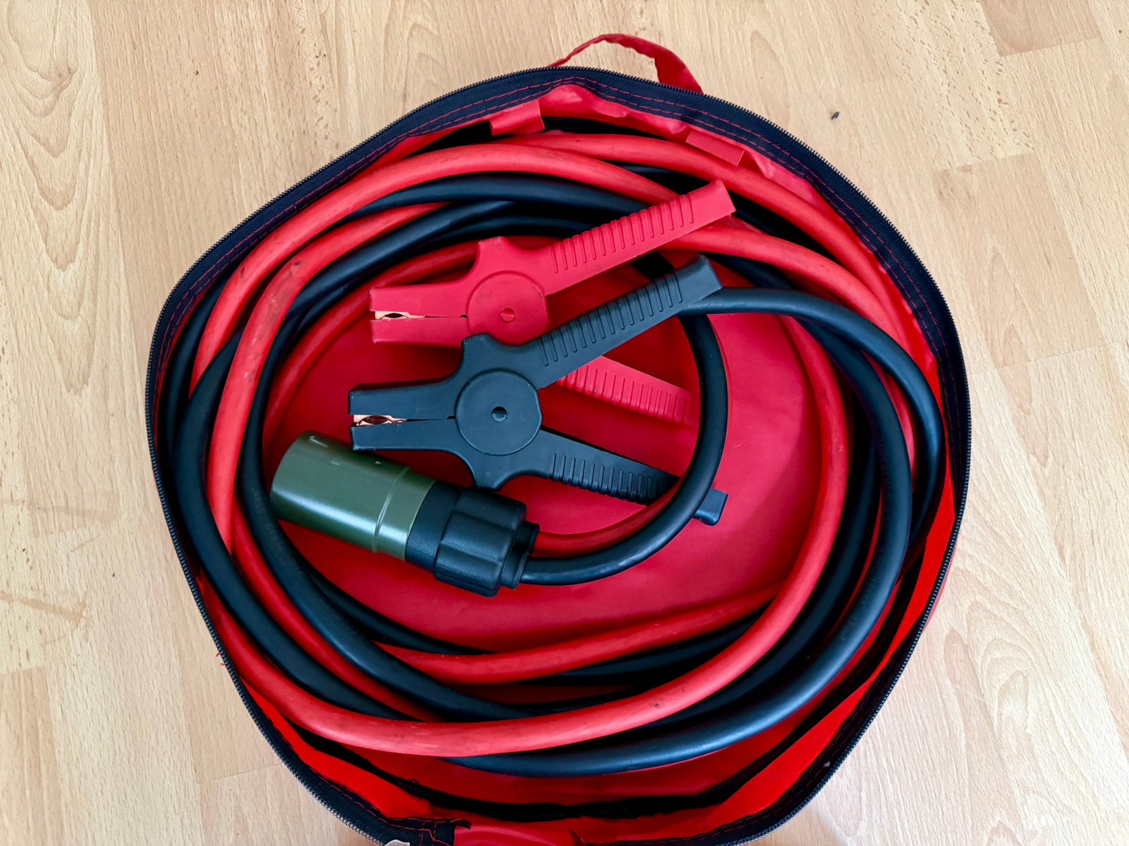 12 - 24 VOLT STARTKABELS MET NATOSTEKKER 4,5 METER, Ophalen of Verzenden, Gebruikt