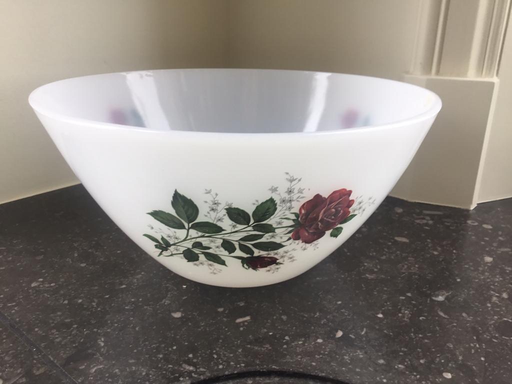 Schaal, bewaarkom, Arcopal, vintage-retro, saladekom, Ophalen of Verzenden