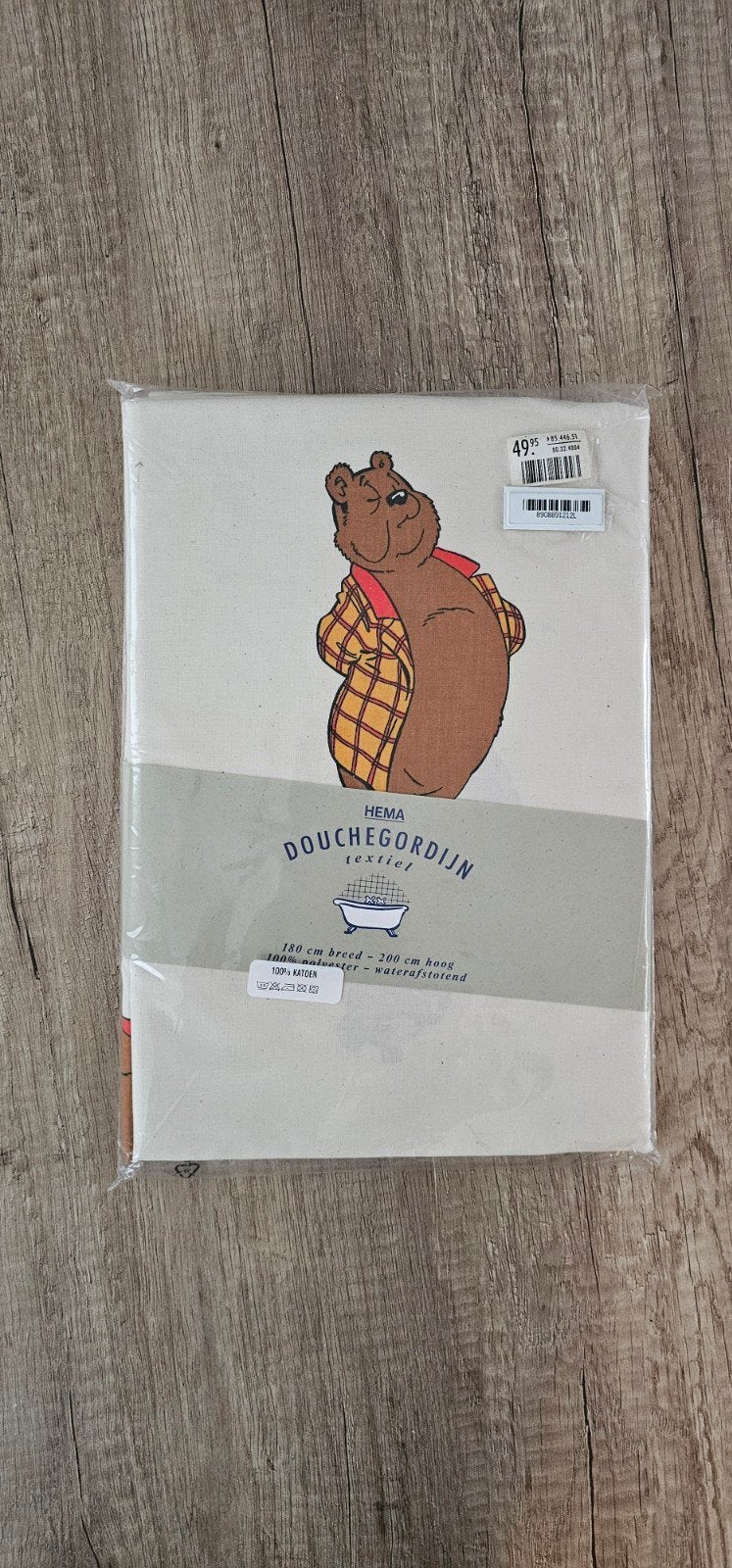 Zeldzaam vintage HEMA Olivier B. Bommel douchegordijn, Ophalen of Verzenden, Nieuw