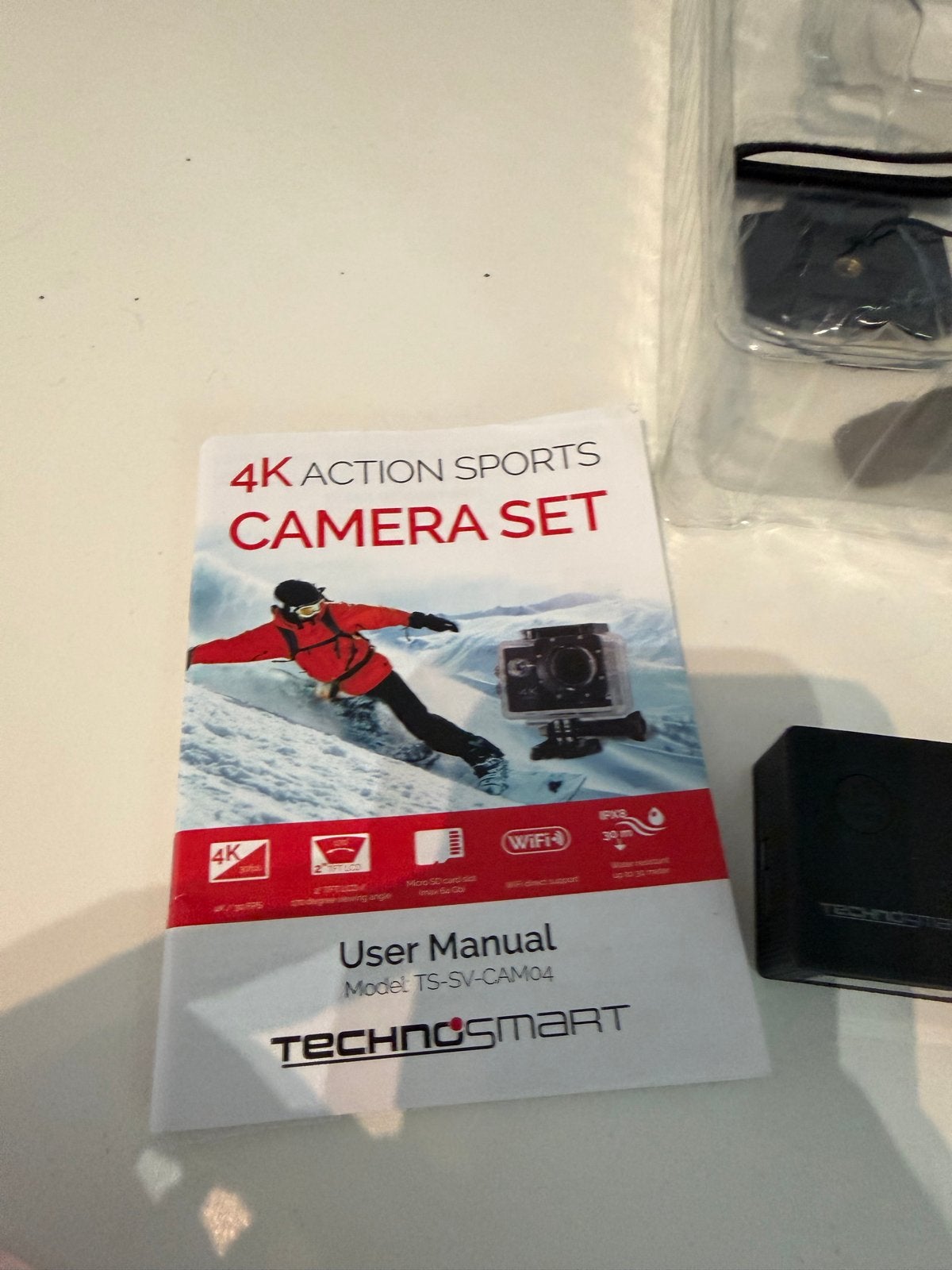Technosmart 4K Action Sports Camera Set - Zo goed als nieuw, Ophalen of Verzenden, Zo goed als nieuw, Overige merken