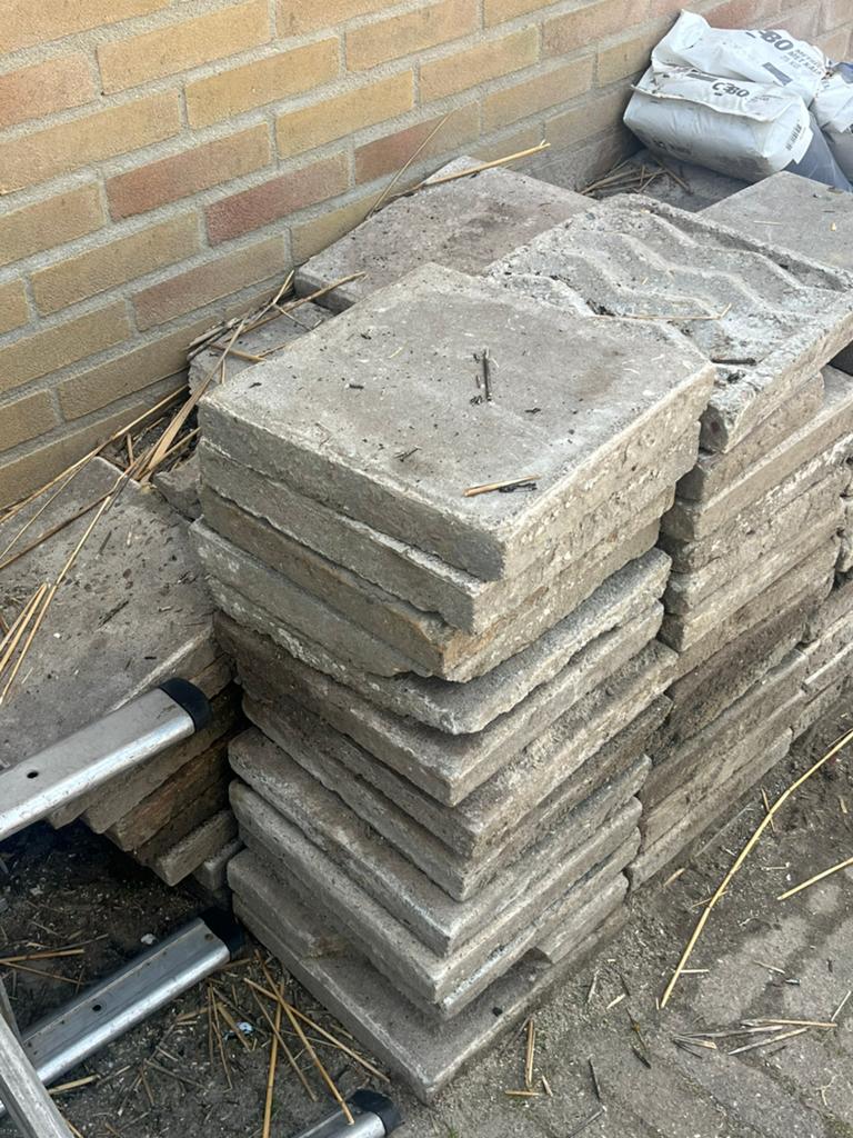 Stoeptegels, Ophalen, Gebruikt, Beton, Overige typen