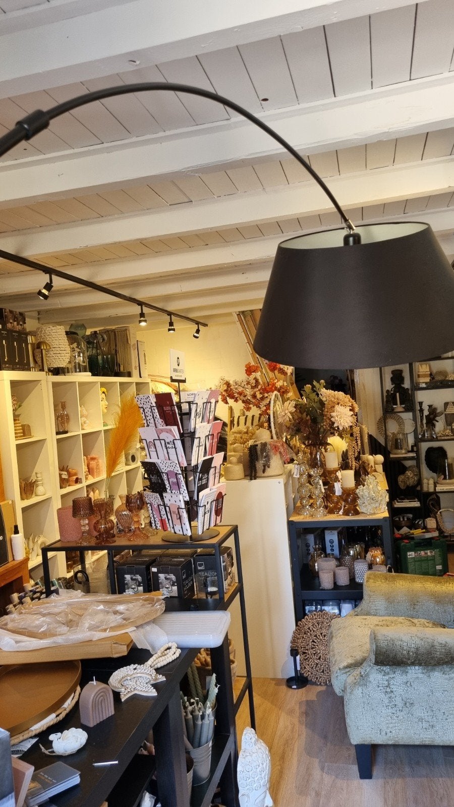 Zwarte Booglamp met E27 Fitting - Zuiver Model 50008, Huis en Inrichting, Ophalen, Gebruikt, Modern, Industrieel, E27 (groot)
