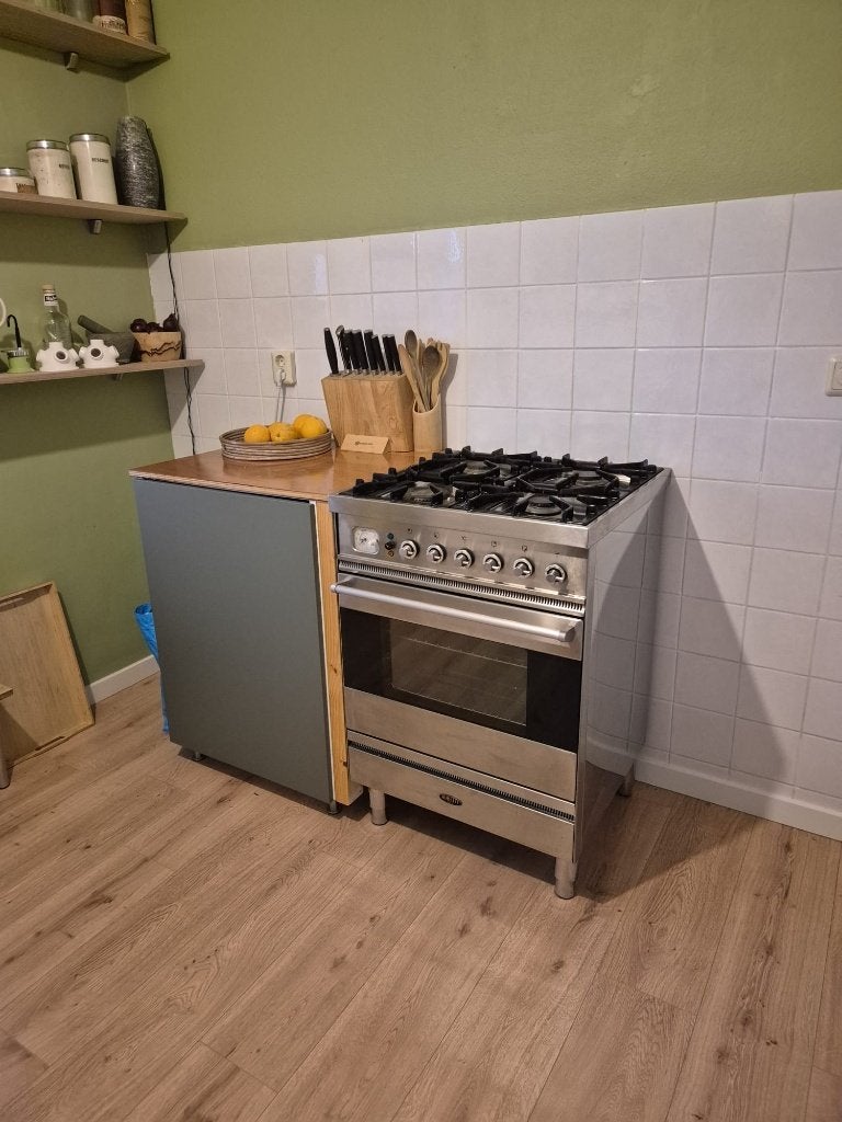 Prachtige zeldzame Boretti gasfornuis met oven., Ophalen, 60 cm of meer, 4 kookzones, Zo goed als nieuw