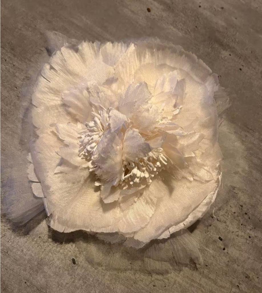 Grote Witte Bruids Corsage, 20 cm, doorsnede, Wit, Ophalen of Verzenden, Zo goed als nieuw, Accessoires