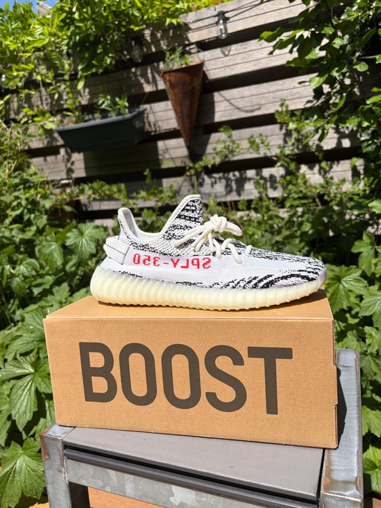 Adidas Yeezy Boost 350 V2 Zebra - Maat 41 1/3, Ophalen of Verzenden, Nieuw, Wit, Sneakers of Gympen