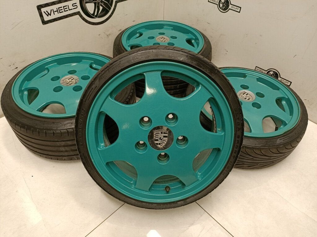 Porsche D90 C2 velgen 5x130 VW Golf Polo, Ophalen, Gebruikt, 16 inch, Banden en Velgen