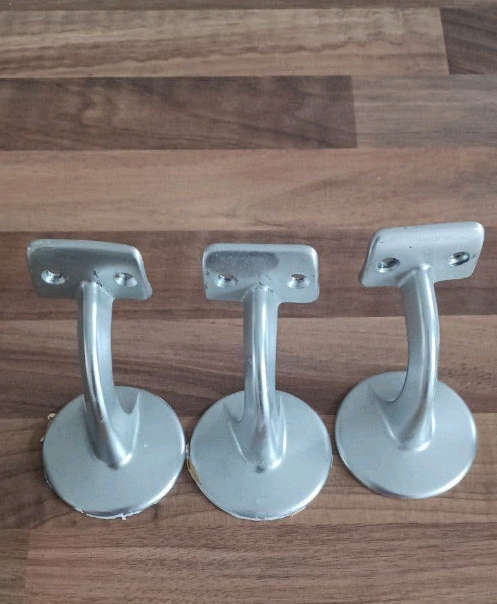 12 stuks zilverkleurige leuninghouders, Doe-het-zelf en Verbouw, IJzerwaren en Bevestigingsmiddelen, Ophalen of Verzenden