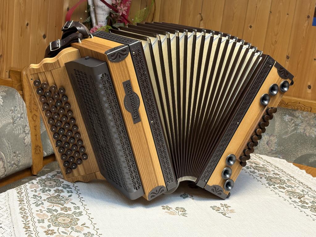 Steirische Harmonika Kärntnerland Edelholz Kernesche, Overige formaten, Knopaccordeon, Ophalen, Overige merken