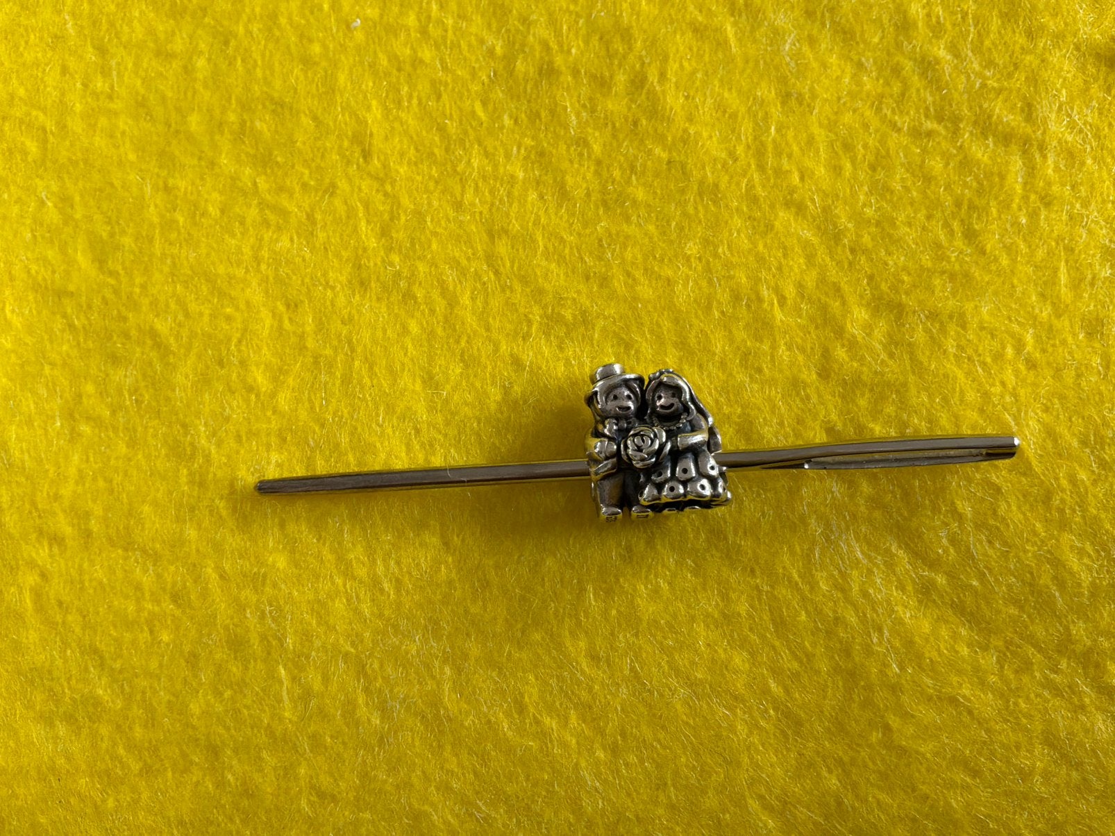 Pandora Bedel Bruidspaar, Ophalen of Verzenden, Zo goed als nieuw, Zilver, Pandora