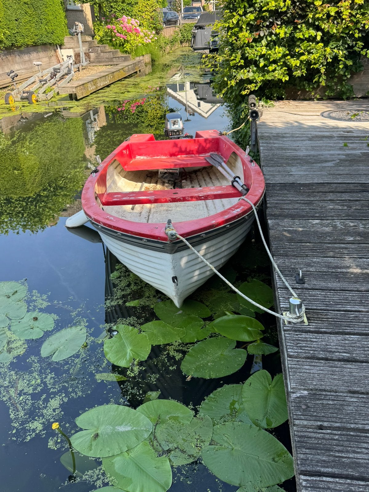 Leuke boot met 6pk Yamaha buitenboordmotor, Watersport en Boten, Sloepen, Gebruikt, Ophalen of Verzenden, Trailer, Buitenboordmotor