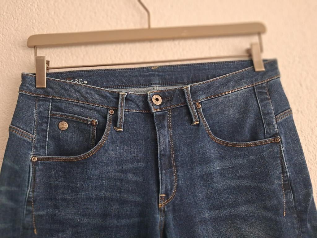 G-Star RAW Arc 3D Slim Jeans - Donkerblauw, Blauw, Overige jeansmaten, Ophalen of Verzenden, Zo goed als nieuw