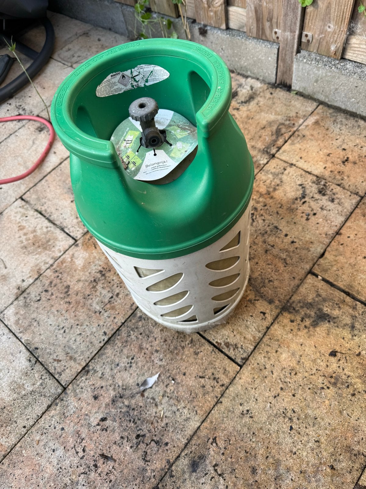 Benegas gasfles lichtgewicht (leeg), Ophalen, Gebruikt