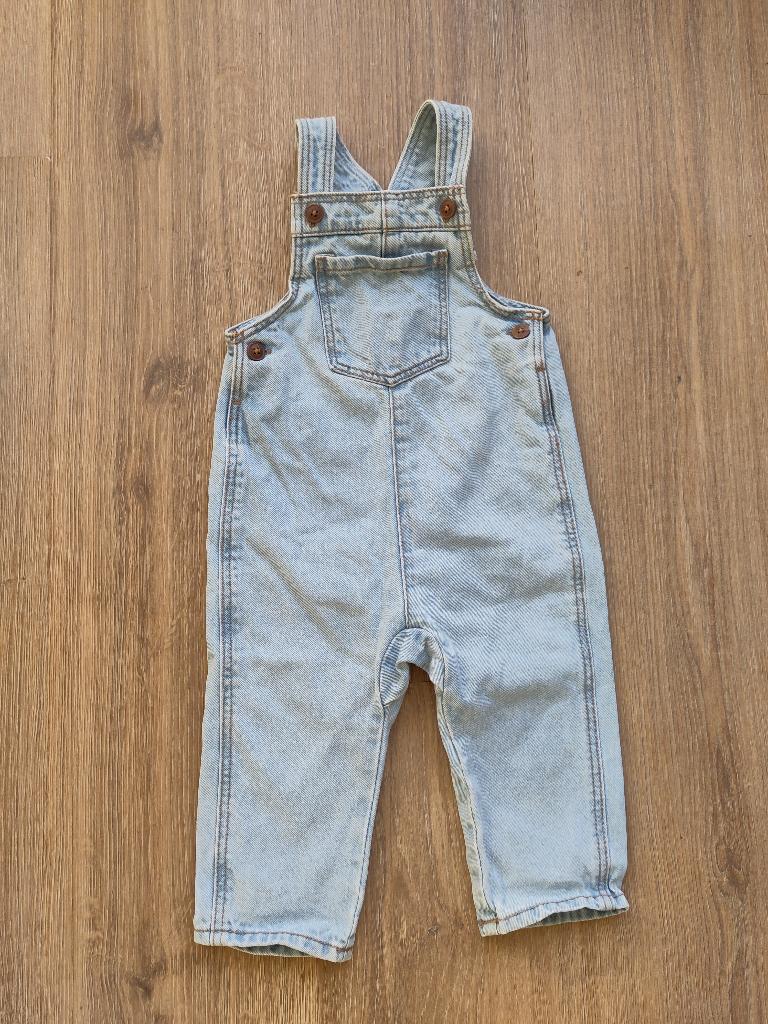 Hema denim babytuinbroek maat 80, Kinderen en Baby's, Babykleding | Maat 80, Broekje, Jongetje of Meisje, Ophalen of Verzenden