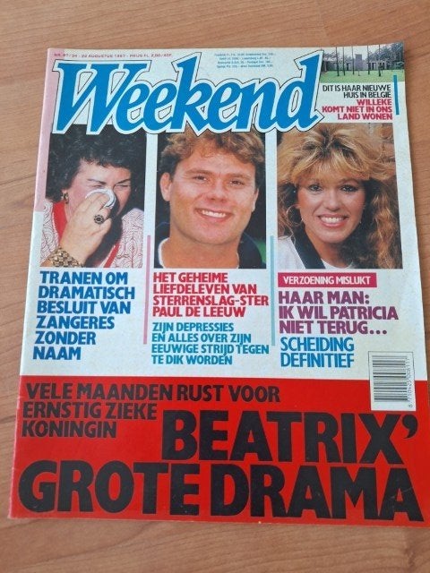 Weekend 1987 Mary Servaes Miss Holland Babe Bassie & Adriaan, Ophalen of Verzenden, 1980 tot heden, Nederland, Tijdschrift
