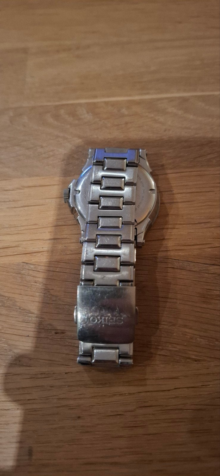 Seiko Premier Kinetic Perpetual, Gebruikt, Staal, Polshorloge, Ophalen of Verzenden