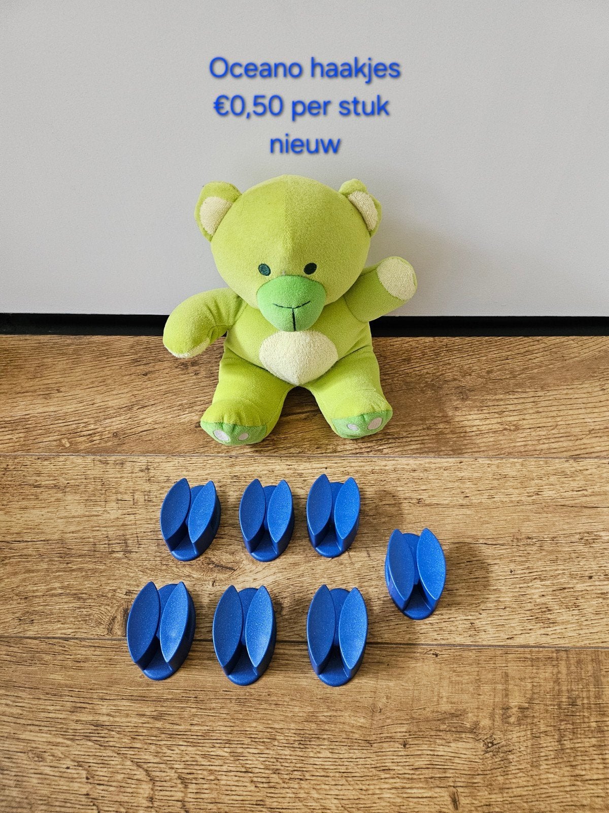 Tupperware nieuwe Oceano haakjes blauw €0,50 p.s., Ophalen of Verzenden, Nieuw, Blauw, Overige typen