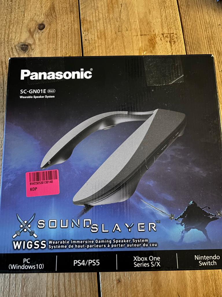 Panasonic SoundSlayer SC-GN01E Draagbare Gaming Nekluidsprek, Overige merken, Overige typen, Nieuw, Ophalen of Verzenden