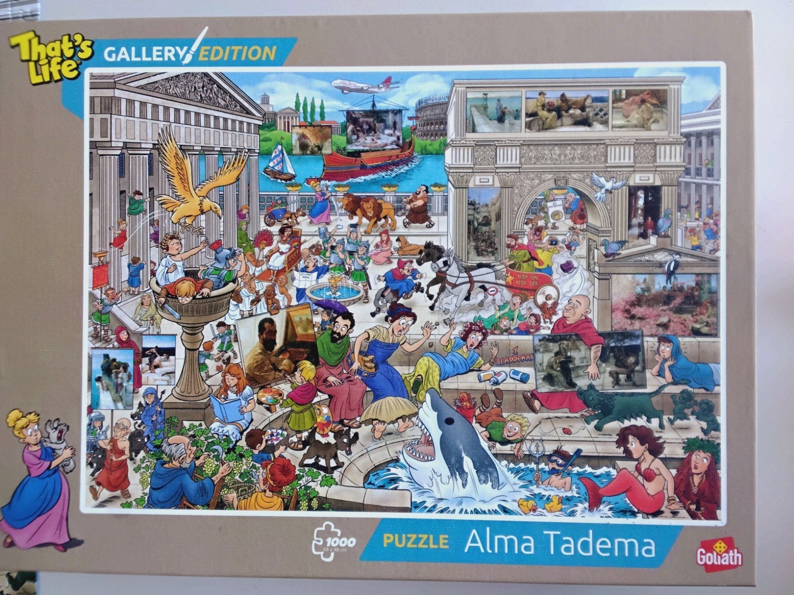 Puzzel 1000 stukjes Alma Tadema, Ophalen of Verzenden, 500 t/m 1500 stukjes, Zo goed als nieuw, Legpuzzel