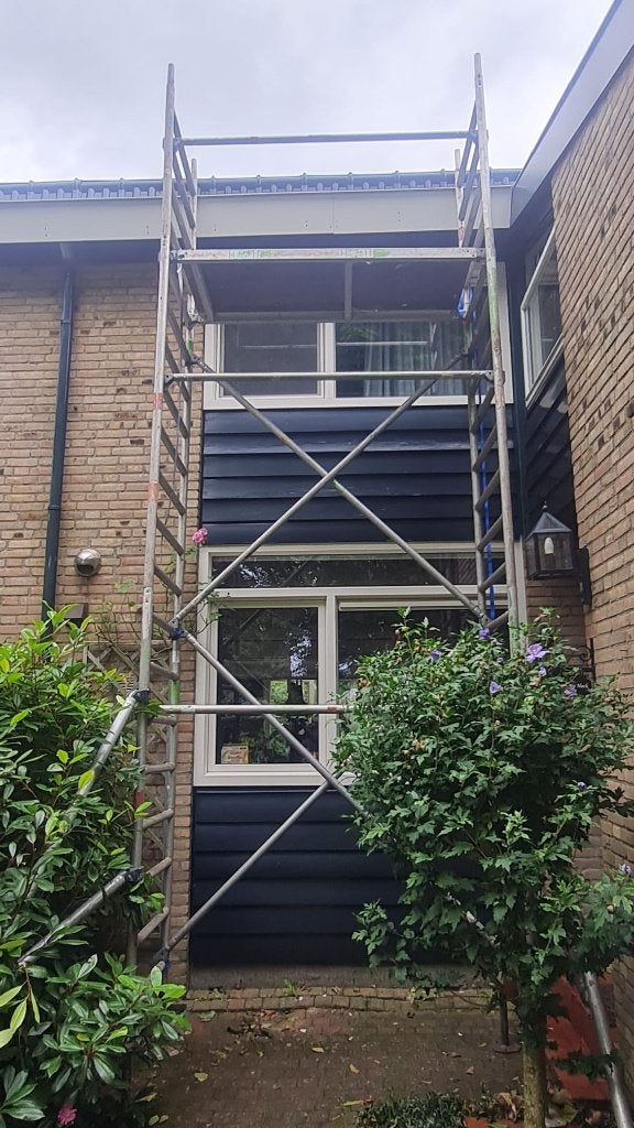 Steiger met stabilisatoren voor gevelwerkzaamheden, Ophalen, Gebruikt, Gevelsteiger, 2 tot 5 meter