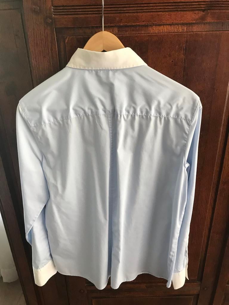 Eterna Excellent overhemd, lichtblauw, maat 42, Ophalen of Verzenden, Zo goed als nieuw, Blauw