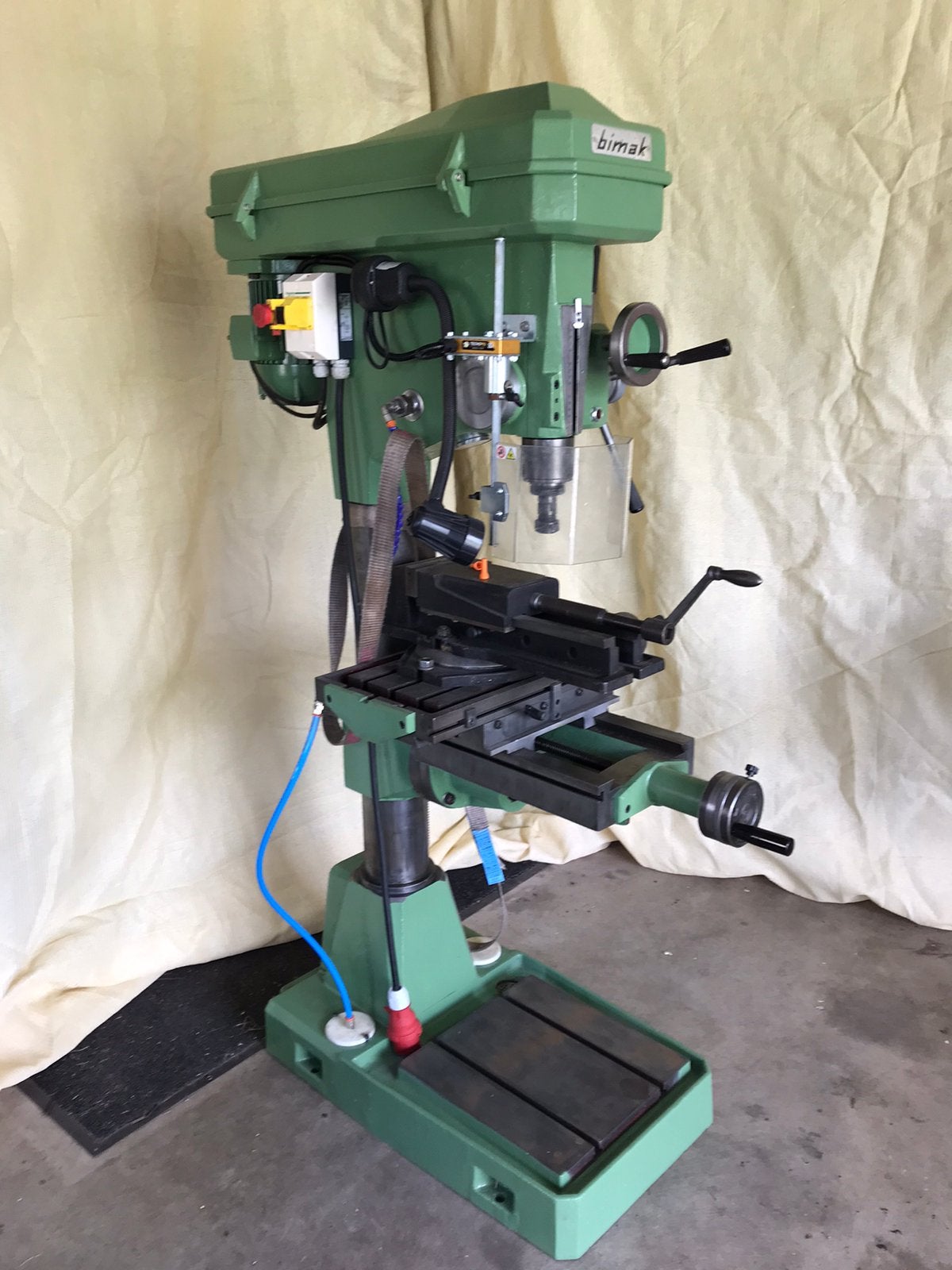 Bimak 35AU/C kolomboormachine / freesbank met kruistafel, Variabele snelheid, Ophalen of Verzenden, Kolomboormachine, Gebruikt