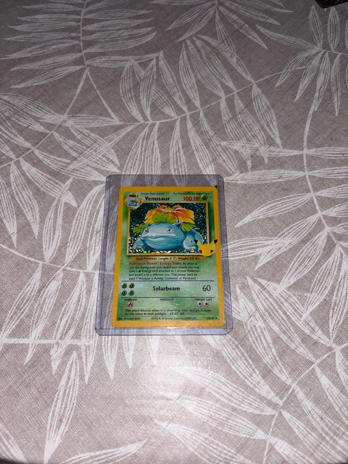 Venusaur Celebrations 25th Anniversary Pokémon Kaart, Ophalen, Zo goed als nieuw, Losse kaart