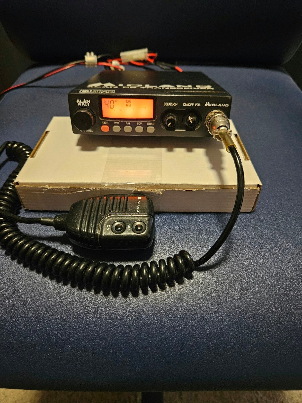 Midland Alan 78 Plus CB Transceiver met Microfoon, Ophalen of Verzenden, Gebruikt, Zender en Ontvanger