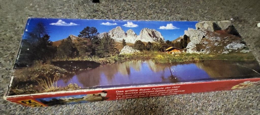 Panorama puzzel 7500 stukjes, Ophalen of Verzenden, Meer dan 1500 stukjes, Gebruikt, Puzzelboek