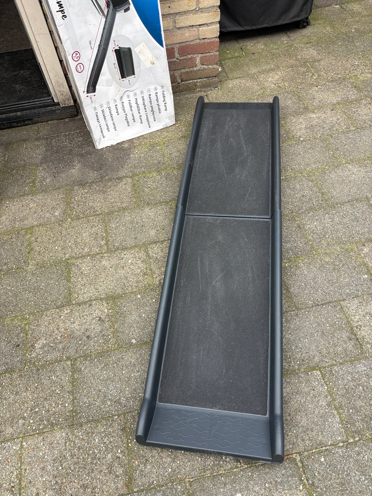 Opklapbare loopplank, Ophalen, Gebruikt