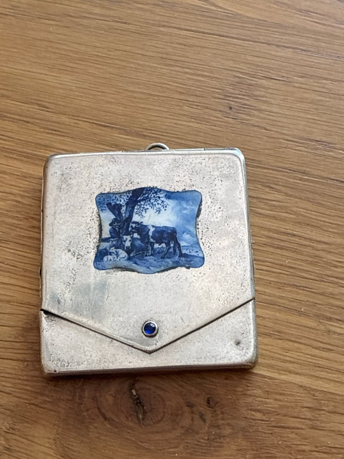 Antiek luciferetui 800 zilver ca. 1900, Antiek en Kunst, Verzenden, Zilver