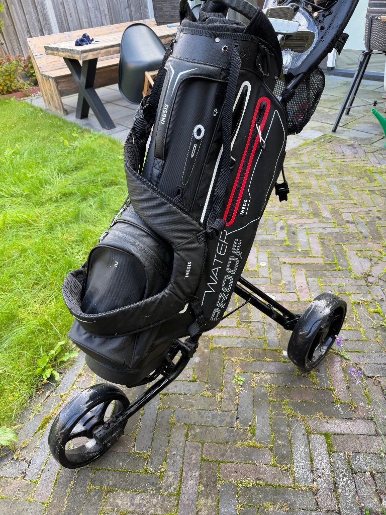 Foto 2 van Complete golfset Inesis: 6 clubs, standbag & trolley