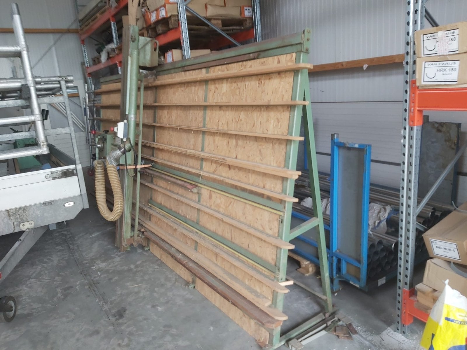 Harwi platenzaag machine, Ophalen, Gebruikt, 70 mm of meer, Afkortzaag