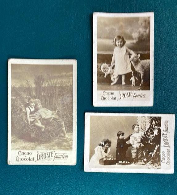 Antieke reclamekaartjes (3)Droste Cacao Haarlem 1920, Verzamelen, Merken en Reclamevoorwerpen, Gebruikt, Overige typen, Ophalen of Verzenden