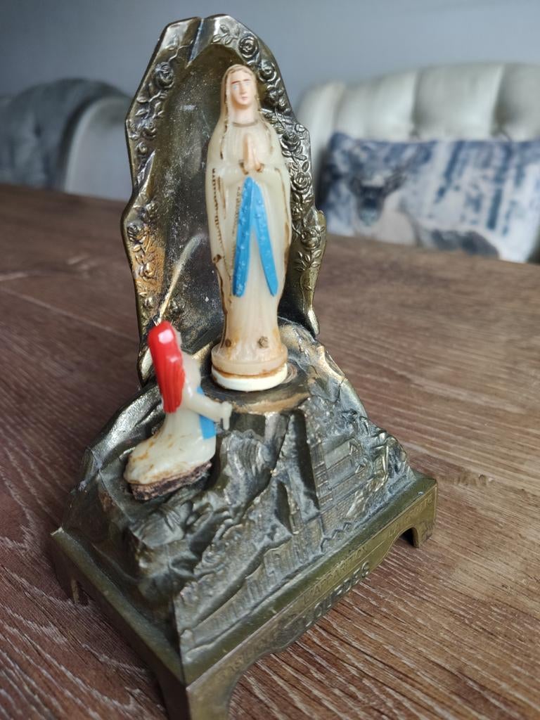 Speeldoosje Lourdes, Ophalen of Verzenden, Gebruikt, Kaart of Prent